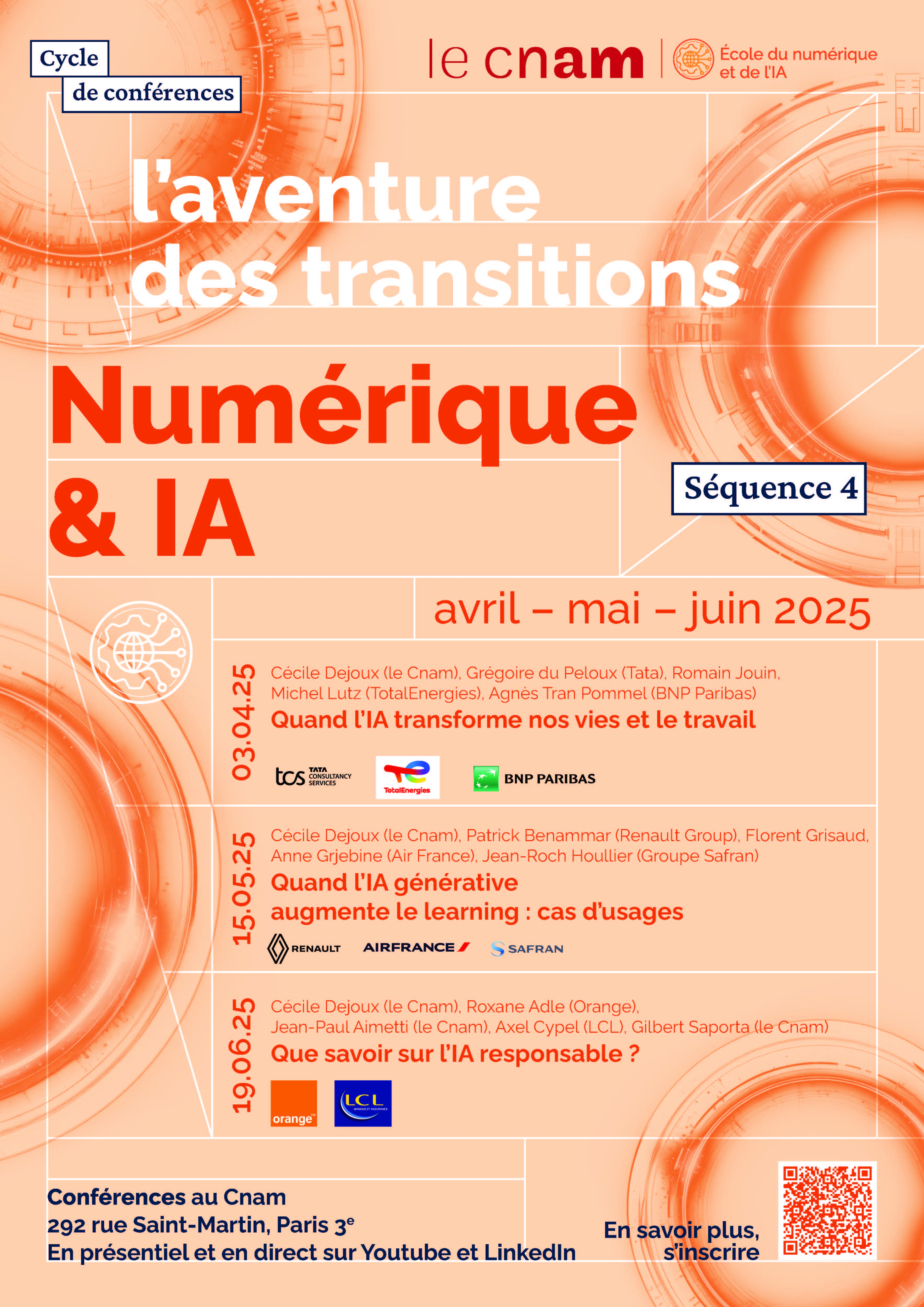 Conférence IA et numérique Cnam